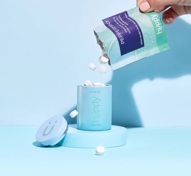 Huppy Peppermint Toothpaste Tablets