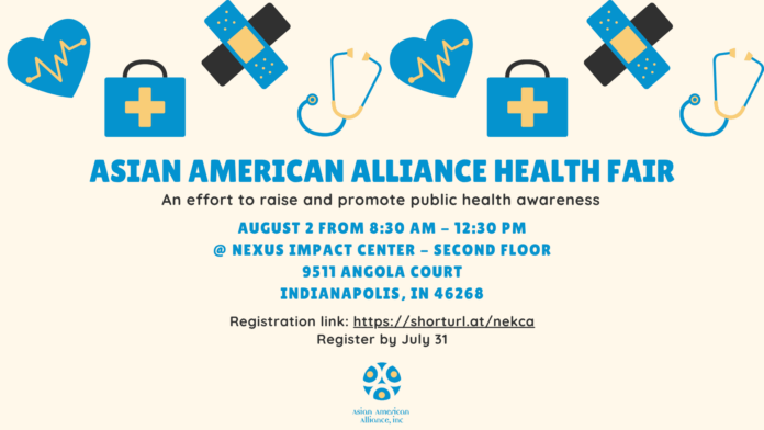 Asian American Alliance to host free community health fair 